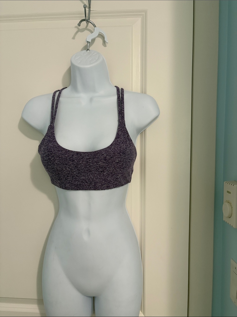 TNA Purple Heather Scoop Bralette with Double Straps